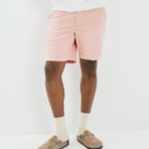 American Eagle Next Level Flex Classic Shorts Mens 32 Pink Preppy Country club